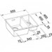BLANCO Subline 340/160 - U dřez Silgranit aluminium 518583