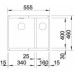 BLANCO Subline 340/160 - U dřez Silgranit aluminium 518583