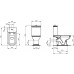 IDEAL Standard CALLA klozet kombinovaný stacionární T306501