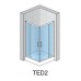RONAL TED2 TOP-Line rohový vstup 120cm, pravý díl, barva*/Mastercarré TED2D1200SF30