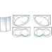 TEIKO VZKO 2/110 vanová zástěna k vaně Samos pearl V311110N51T22041 TEIKO VZKO 2/110 vanová zástěna k vaně Samos pearl V311110N51T22041