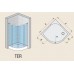 RONAL TER TOP-Line čtvrtkruh 75-90cm, R50, bílá/Durlux TER50SM10422