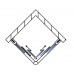 RONAL TOE3 TOP-Line rohový vstup, 120cm, levý díl, aluchrom/čiré TOE3G12005007