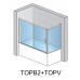 RONAL TOPB2 TOP-Line vanové posuvné dveře 170cm, barva*/čiré TOPB21700SF07