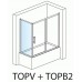 RONAL TOPV TOP-Line boční stěna vanová 80-120cm, bílá/Mastercarre TOPVSM20430
