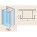 RONAL TRIO Pur samostatná rovnoběžná stěna + 2 krátké, <2m, chrom/durlux TRIOSM21022