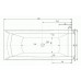 TEIKO Vana Porta 170 L obdélníková 170 x 76 cm, akrylátová, bílá, levá V112170L04T01001