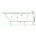 TEIKO Vana Porta 170 L obdélníková 170 x 76 cm, akrylátová, bílá, levá V112170L04T01001