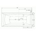 TEIKO Vana Porta 180 P obdélníková 180 x 80 cm, akrylátová, bílá, pravá V112180R04T02001