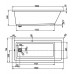Vagnerplast CAVALLO 150 vana 1500x700x450 mm VPBA157CAV2X-01/NO