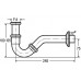 VIEGA Sifón trubkový bidetový 5/4x 32 chrom 103781