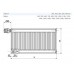 KORADO RADIK deskový radiátor typ VKL 11 300 / 1100 11-030110-E0-10