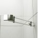 RONAL PL Pur Light jednokřídlé dveře + pevná stěna, 80cm, vlevo, aluchrom/čiré PLG08005007