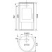 WAMSLER KF101 - Rona krbová kamna, černá W20001018100