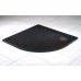 RONAL WMR Marblemate čtvrtkruhová vanička, 100x100cm, R 55, černá WMR55100154