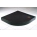 RONAL WMR Marblemate čtvrtkruhová vanička, 100x100cm, R 55, černá WMR55100154