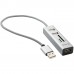 YENKEE COMBO YHC 101SR USB HUB+čtečka bílá 45012401