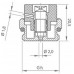 Zátka radiátorová 1/2"s odvzdušněním nikl. VE-1307B DN15