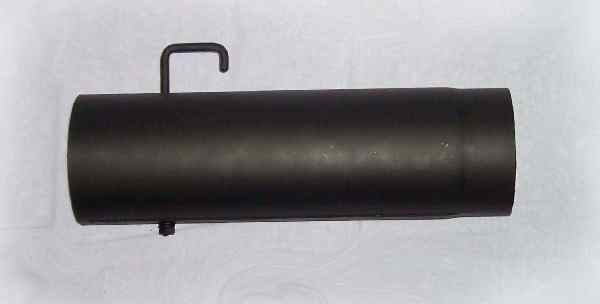 Trubka kouřovodu s klapkou 130mm/1000mm (1,5) antracit