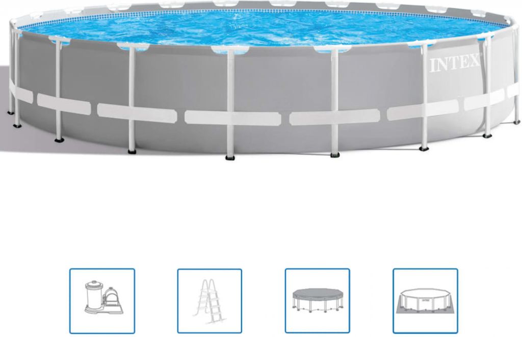 VÝPRODEJ INTEX PRISM FRAME POOLS SET Bazén 610 x 132 cm s kartušovou filtrační pumpou 26756NP POŠKOZENÝ OBAL!!