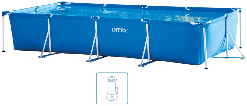 INTEX SMALL FRAME POOLS Bazén 450 x 220 x 84 cm s kartušovou filtrační pumpou 28274NP