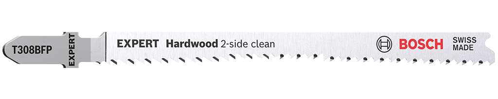 BOSCH Pilové plátky pro přímočaré pily EXPERT Hardwood 2-side cleanT 308 BFP, 3 ks 2608900547