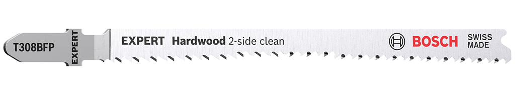 BOSCH Pilový plátek pro přímočaré pily EXPERT &#039;Hardwood 2-side clean&#039; T 308 BFP, 2 k 2608901714