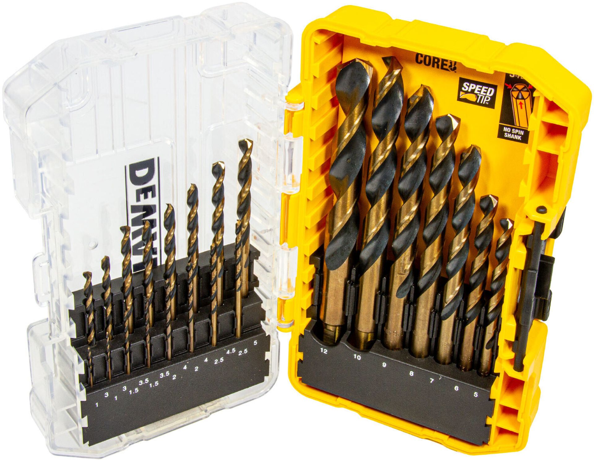 DeWALT DT70729 Sada vrtáků do kovu, 23-dílná, Black & Gold