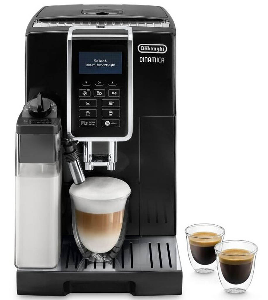 VÝPRODEJ DeLonghi Dinamica Automatický kávovar ECAM 350.55.B PO SERVISE, POUŽITÉ!!