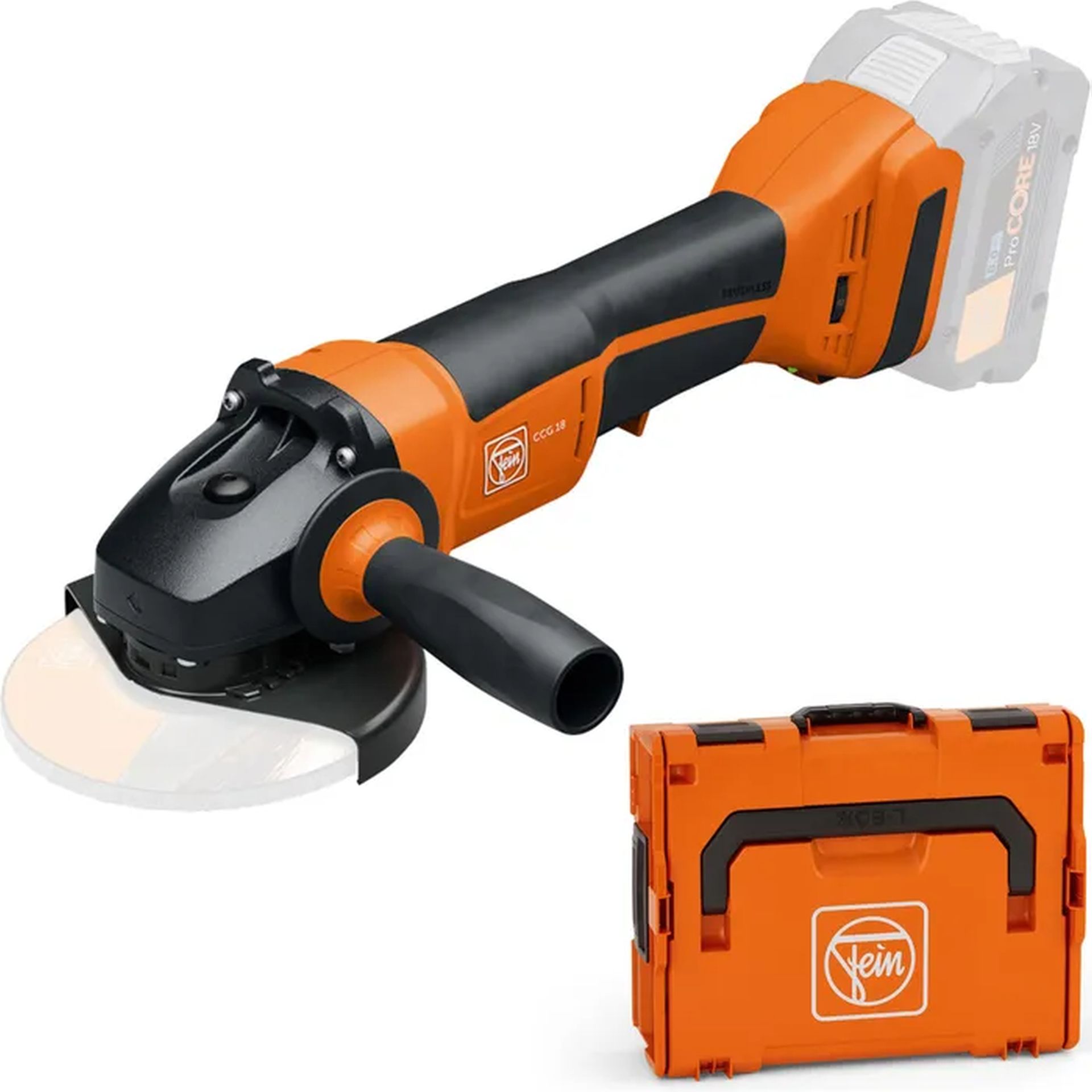 FEIN CCG 18-125-10 PD AS Aku úhlová bruska (125 mm/bez aku) L-BOXX 71220461000