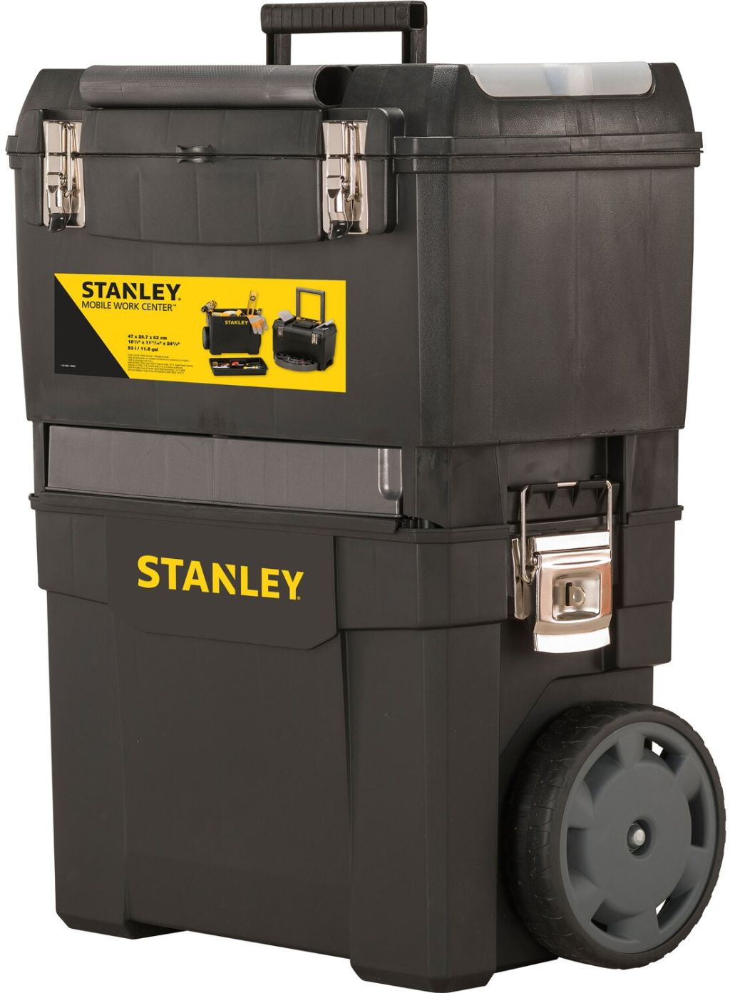 STANLEY 1-93-968 Pojízdný montážní box s kovovými petlicemi na bocích
