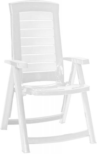 ALLIBERT ARUBA Zahradní židle polohovací, 61 x 72 x 110 cm, bílá 17180080