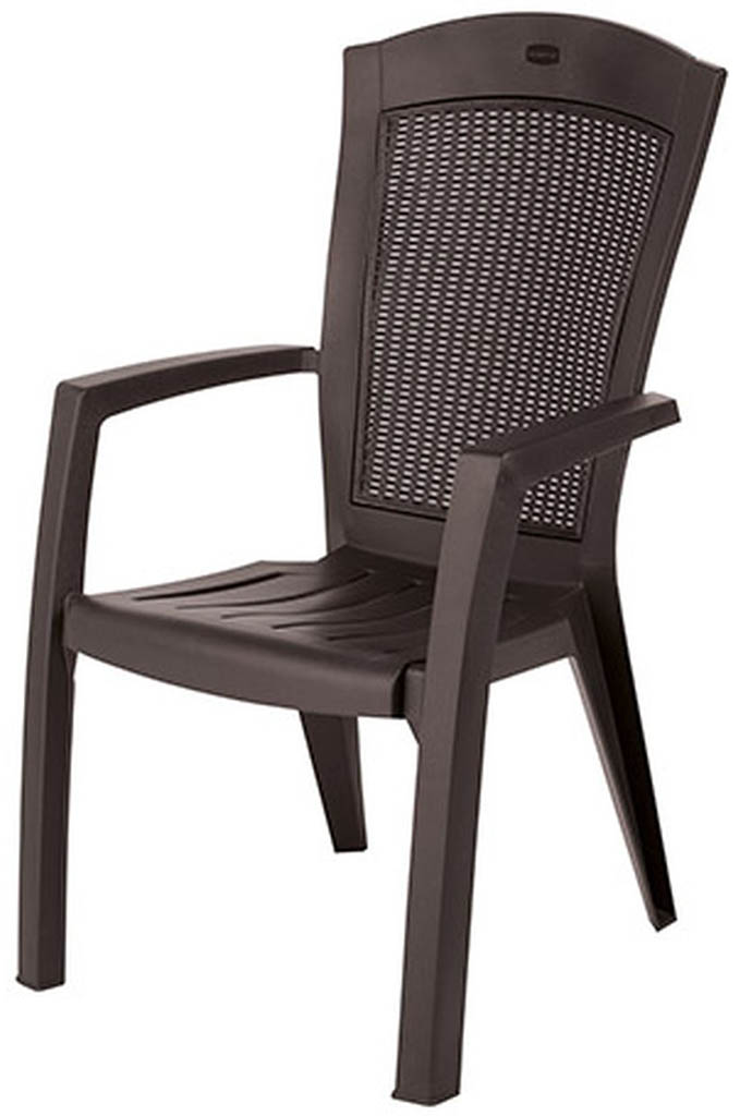 ALLIBERT MINNESOTA Zahradní židle, 61 x 65 x 99 cm, hnědá 17198329