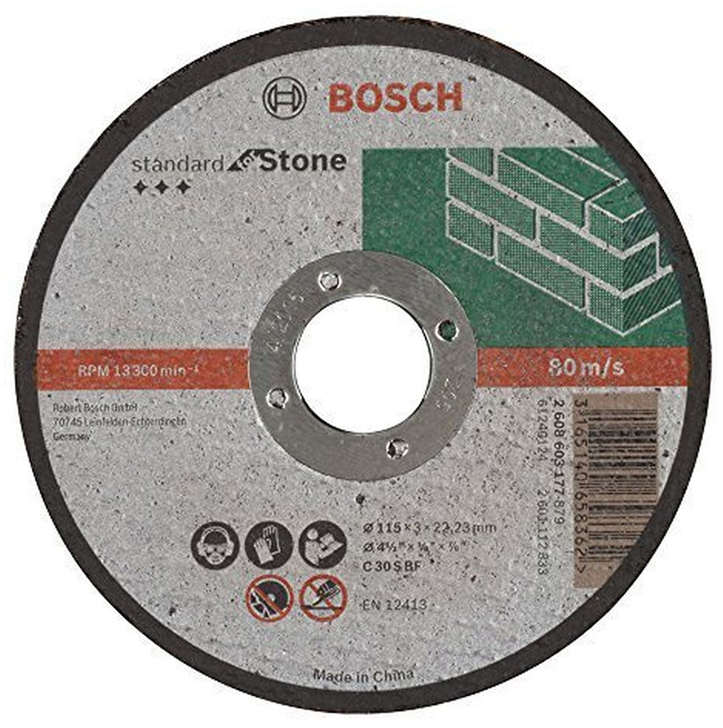 BOSCH Standard for Stone Dělicí kotouč rovný C 30 S BF, 115x22,23x3 mm 2608603177