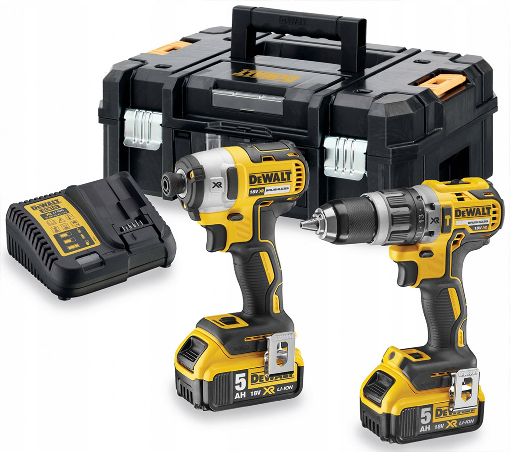 DeWALT DCK266P2T 18V XR kombo sada (DCD796,DCF887,2 x DCB184, DCB115, TSTAK II)