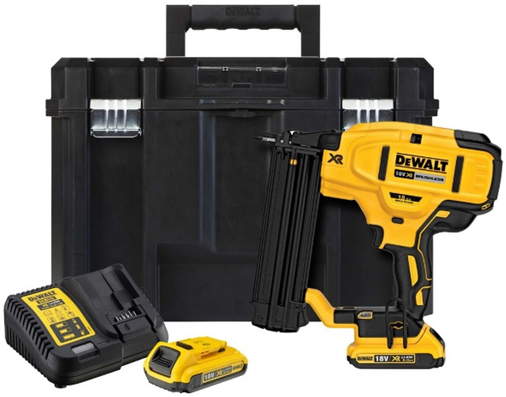 DeWALT DCN680D2Aku hřebíkovačka XR (54mm/18V/2x2,0Ah) kufr Tstak