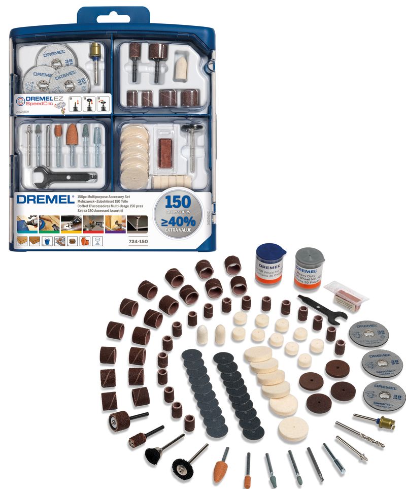 DREMEL univerzální soupravy příslušenství 150 ks 2615S724JA