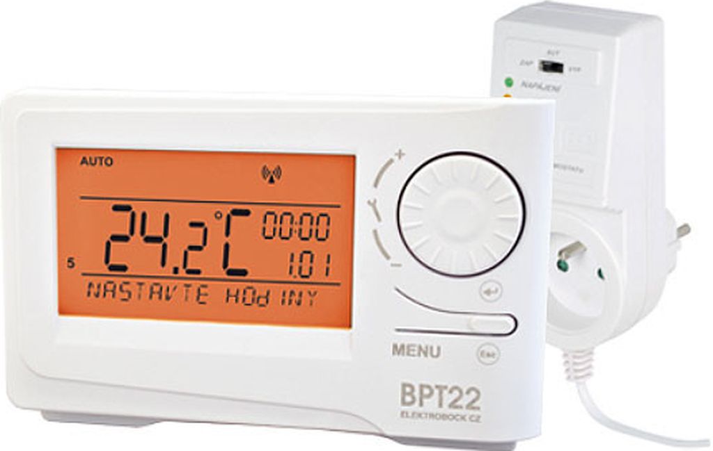 ELEKTROBOCK Bezdrátový termostat (dříve BPT22) BT22