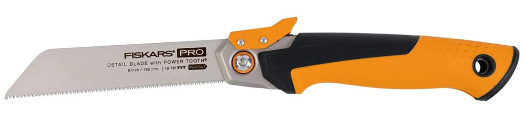 FISKARS PowerTooth™ Skládací vytahovací pila, 150 mm, 19 zubů / palec 1062932