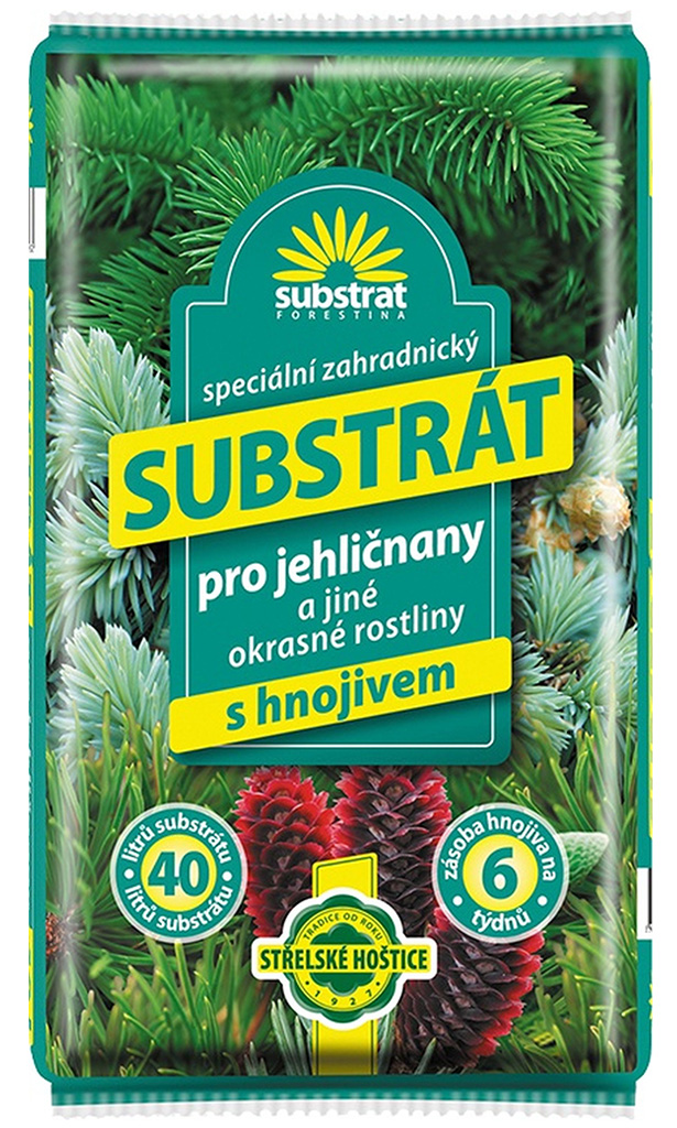 Hoštický substrát - Substrát pro jehličnany a jiné okrasné rostliny 40L