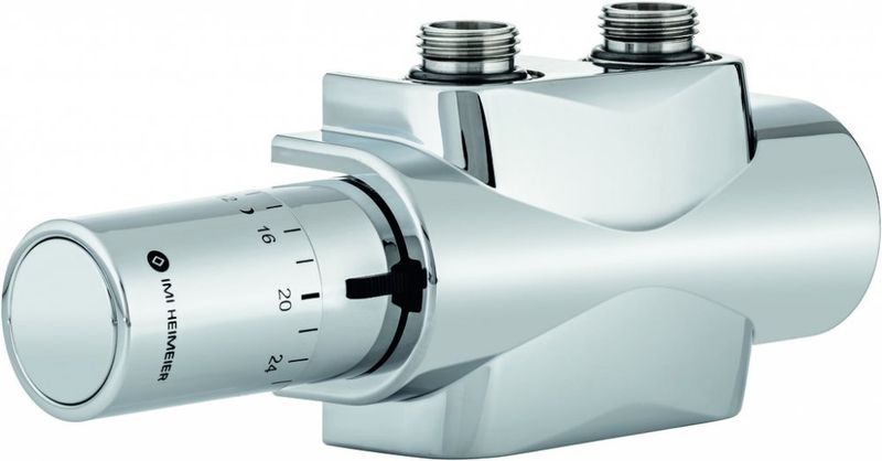HEIMEIER Multilux 4-Set připojovací garnitura s termostatickou hlavicí, chrom 9690-28.800