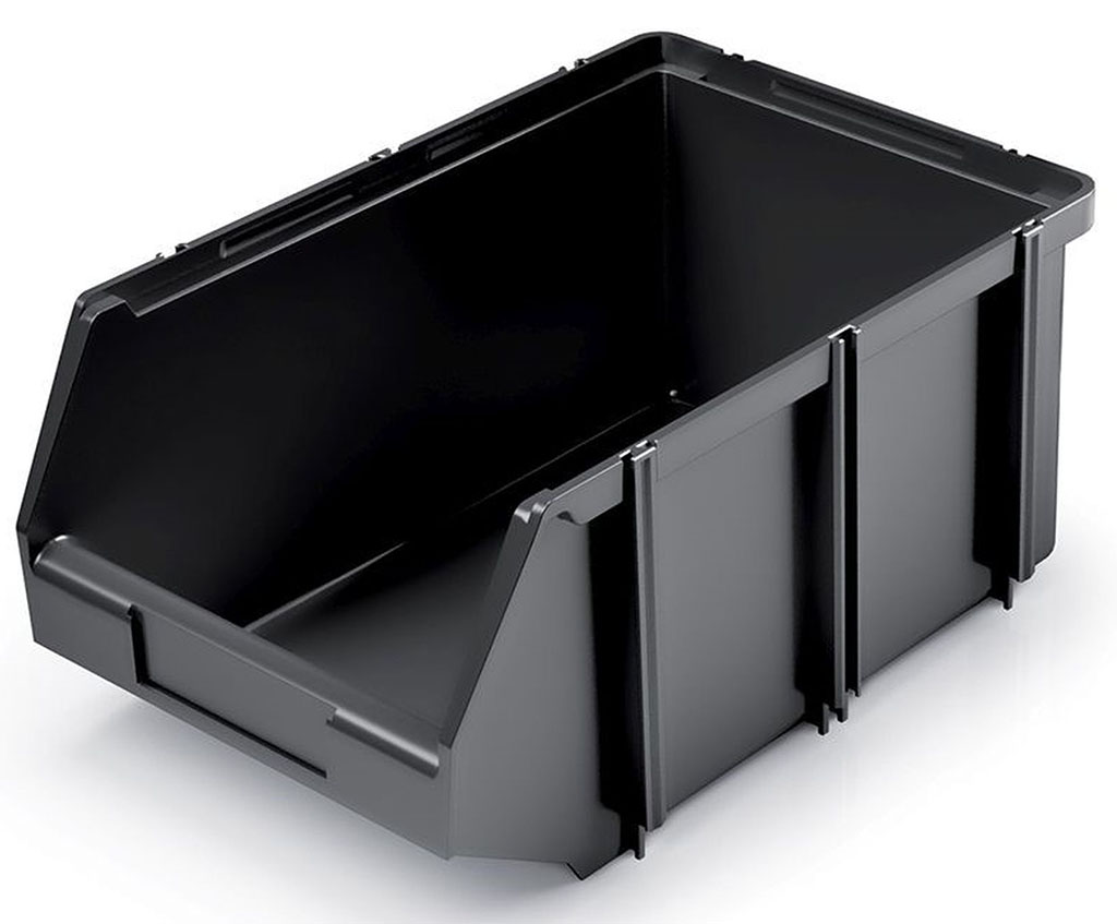 Kistenberg CLICK BOX Plastový úložný box, 36x24x16cm, černá KCB36-S411