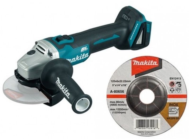 MAKITA DGA504 Aku úhlová bruska 125mm Li-ion 18V, bez akumulátoru + Brusný kotouč