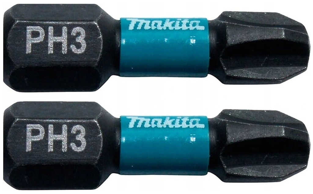 MAKITA B-63622 Torzní bit 1/4" Impact Black PH3, 25mm/2ks
