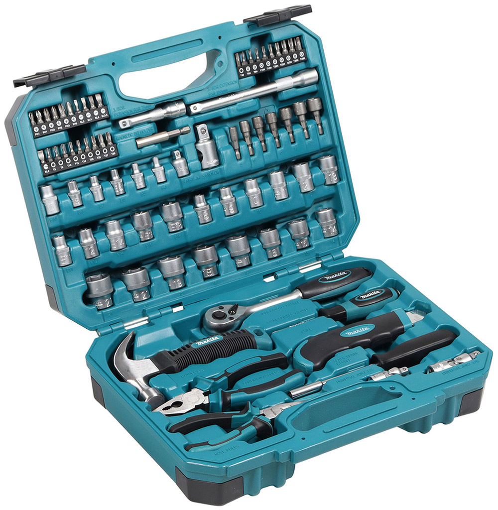 MAKITA E-10899 Sada nářadí, bitů v kufru/ 76 ks