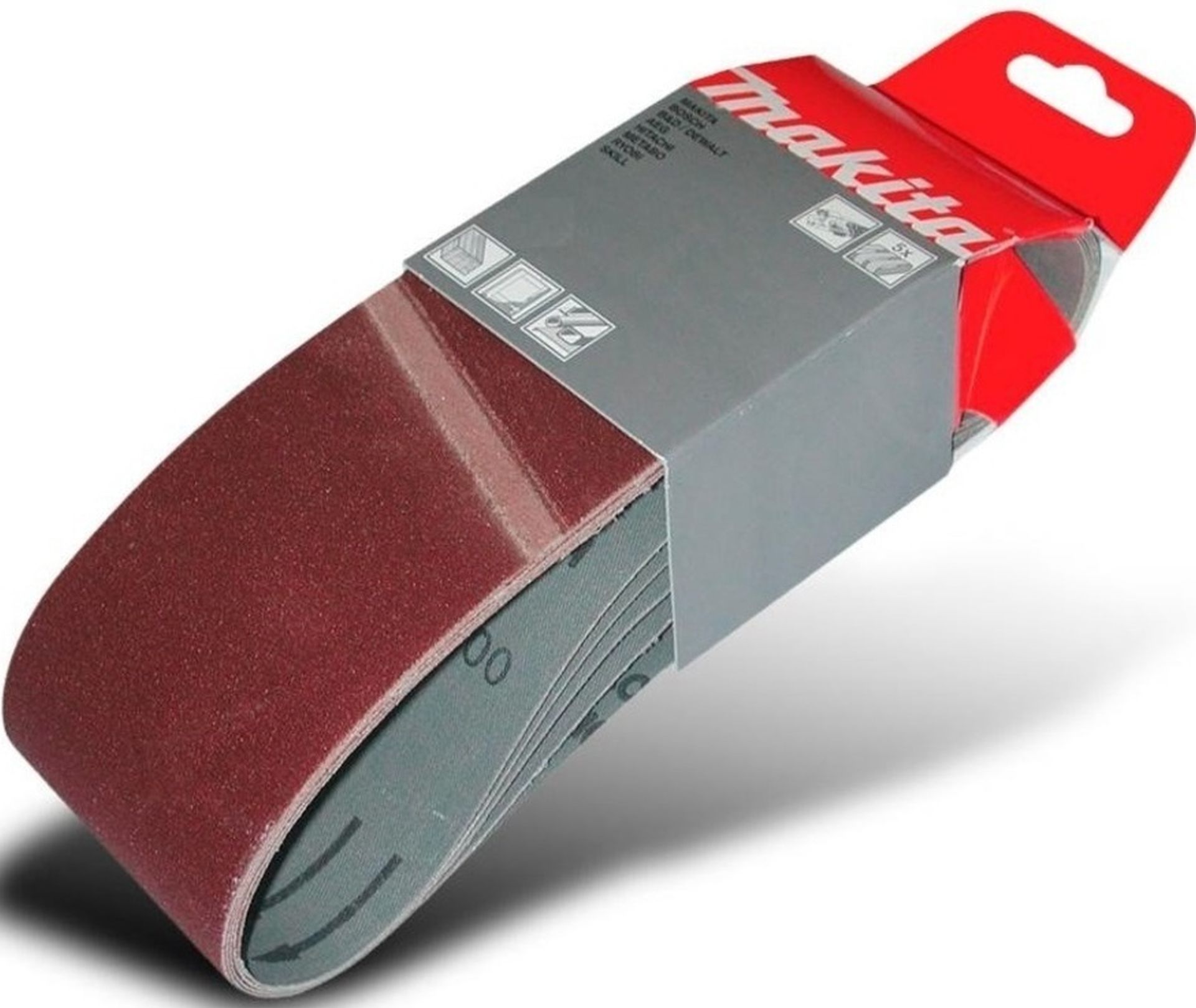 MAKITA P-37041 Brusné pásy 100x620 mm, K80, 5ks/bal., 9924DB