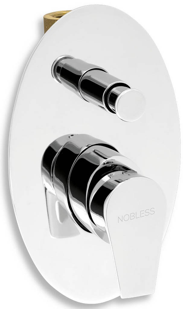NOVASERVIS NOBLESS VISION X Vanová sprchová pod bat. s přepínačem, chrom 42050R,0