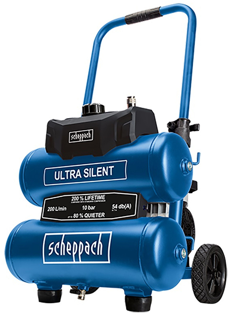 SCHEPPACH HC 20 Si Twin bezolejový dvouválcový kompresor 20 l 5906145901