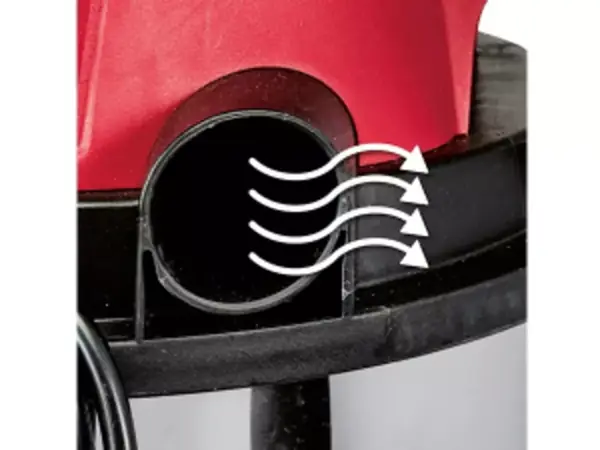 Blasfunktion des Einhell Nass-Trockensaugers TC-VC 1812 S auf der Rückseite.