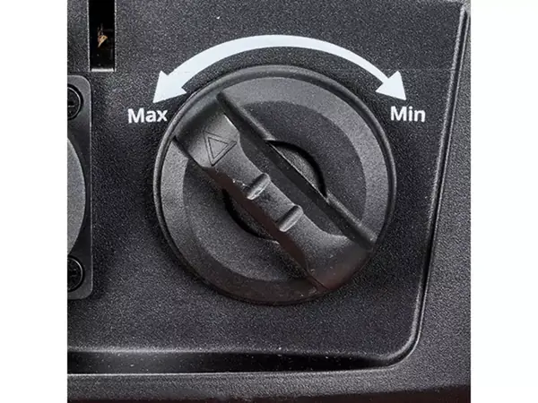 Ovládací kolečko u TE-VC 2230 SACL pro plynulé nastavení sacího výkonu.